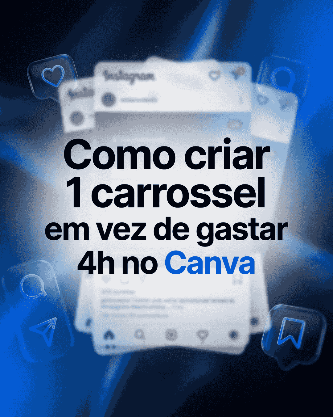 Slide capa do carrossel gerado na Fluxo Posts